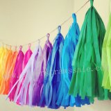 500 pcs 14"(35cm) Tissue Tassel Garlands Wholesale 500 pcs 14"(35cm) Tissue Tassel Garlands Wholesale