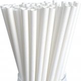 Solid Pure All Plain White Paper Straws Clearance Solid Pure All Plain White Paper Straws Clearance