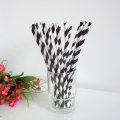 Black Stripe Printed Paper Straws 500pcs Black Stripe Printed Paper Straws 500pcs